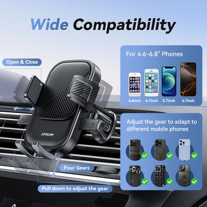 Car Phone Holder 360° Rotation Car Air Vent Phone Holder Universal Hands-Free Cell Phone Mount for 4.7-6.9'' Phones